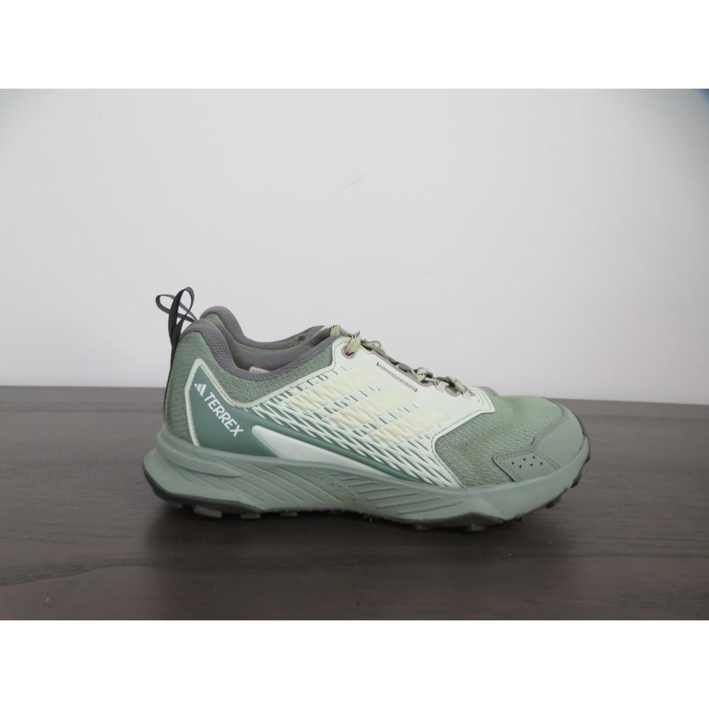 Adidas Terrex Tracefinder Shoes Womens 8 Green Trail Running Sneakers Hiking